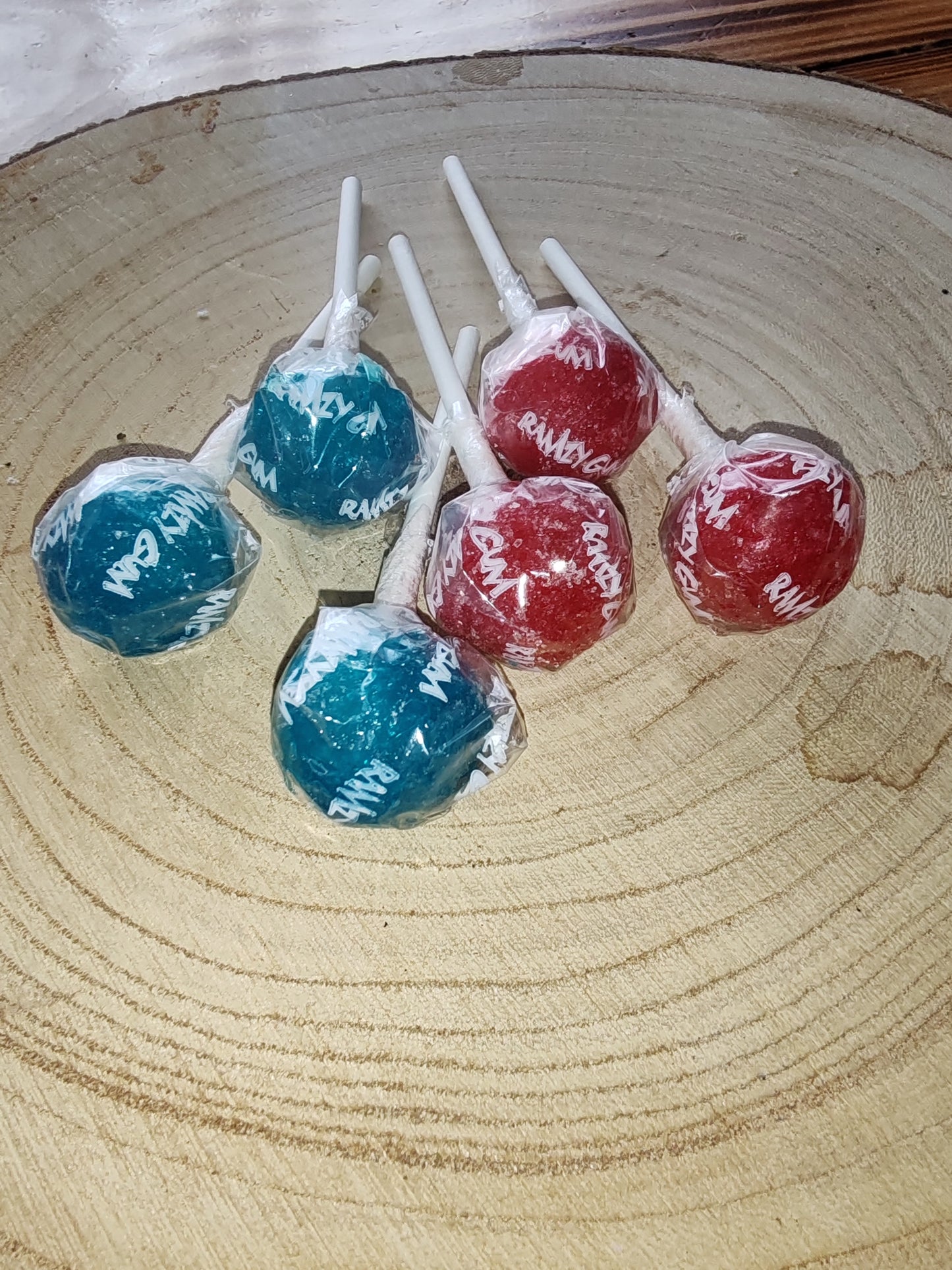 Sucette tâche langue fizz chewing-gum