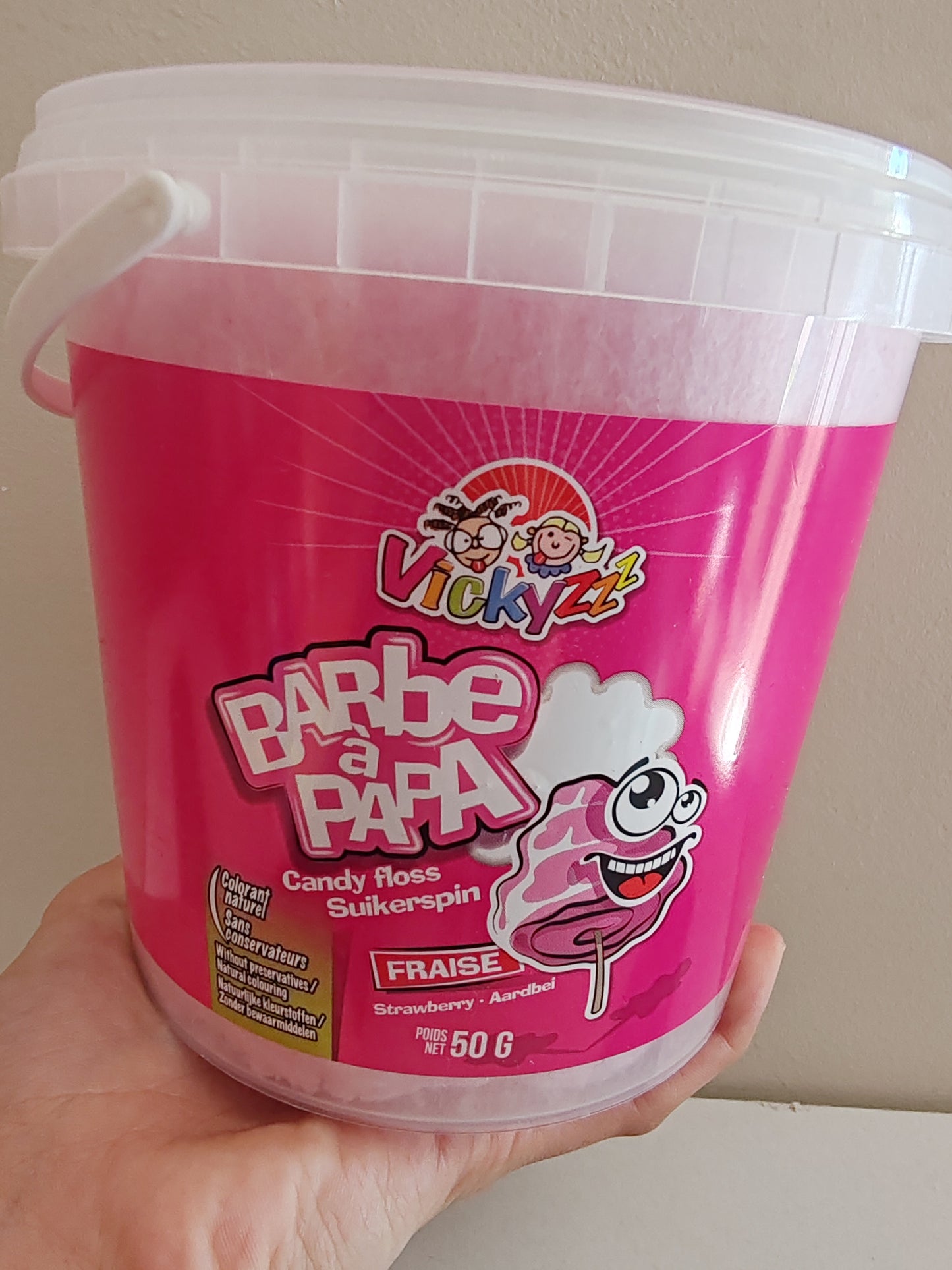 Sceau barbe a papa fraise