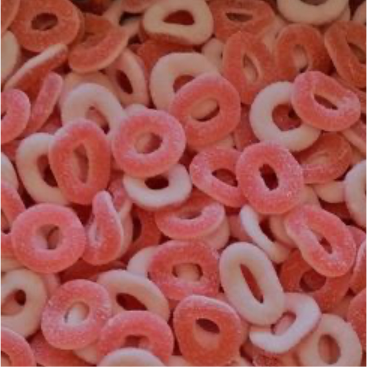 Anneaux fraise sans gluten