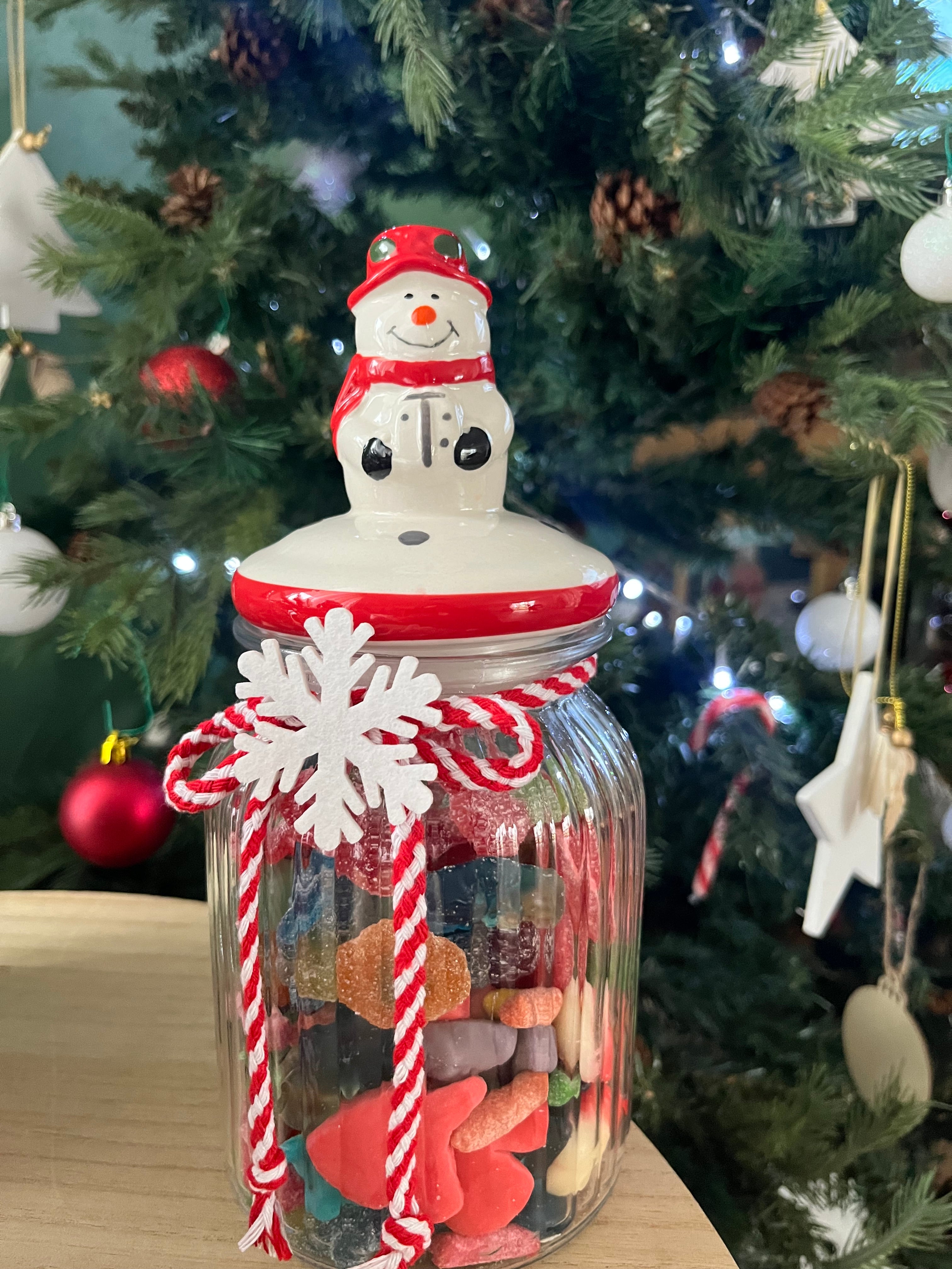 Bonbonnière bonhomme de neige