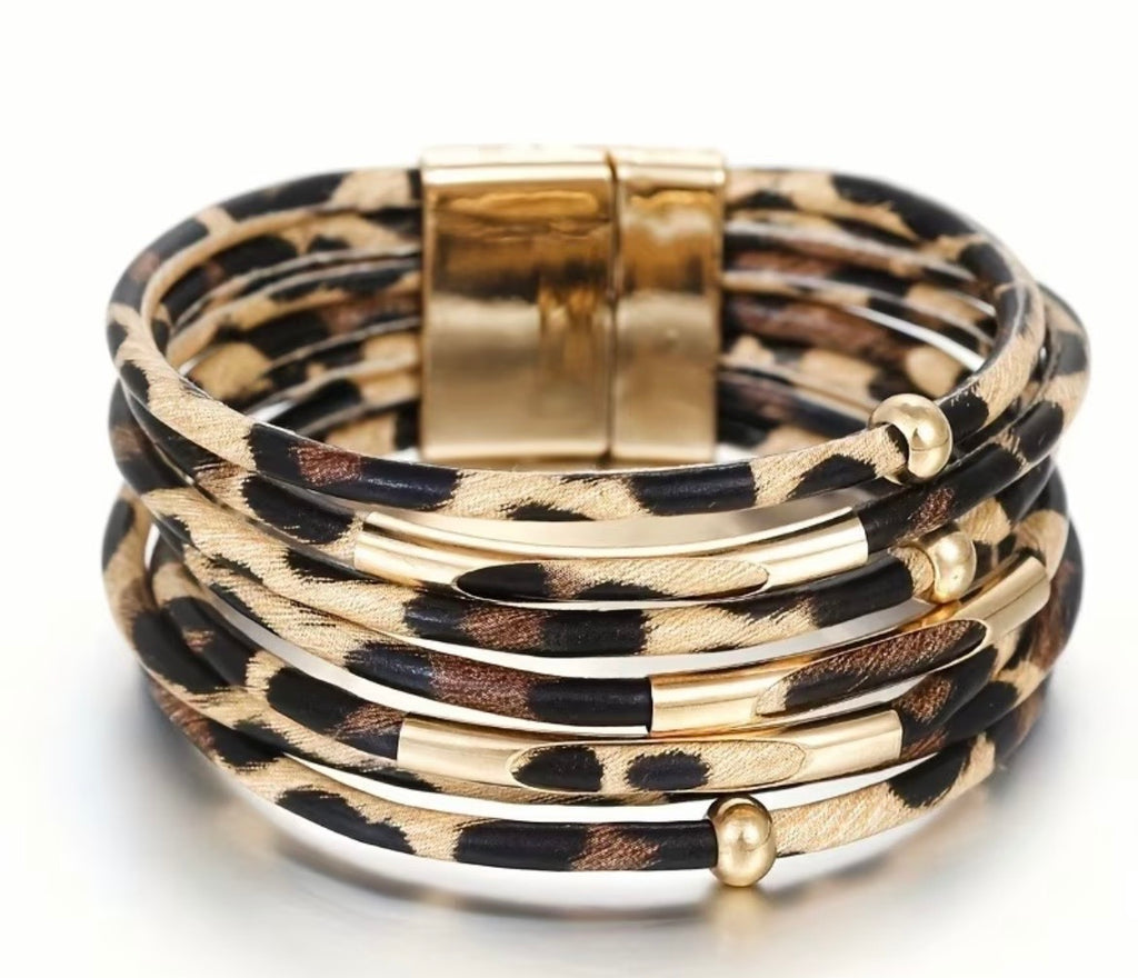 Bracelet Bono léopard
