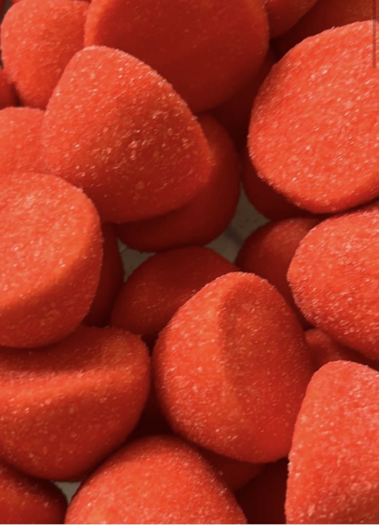Balle de golf fraise