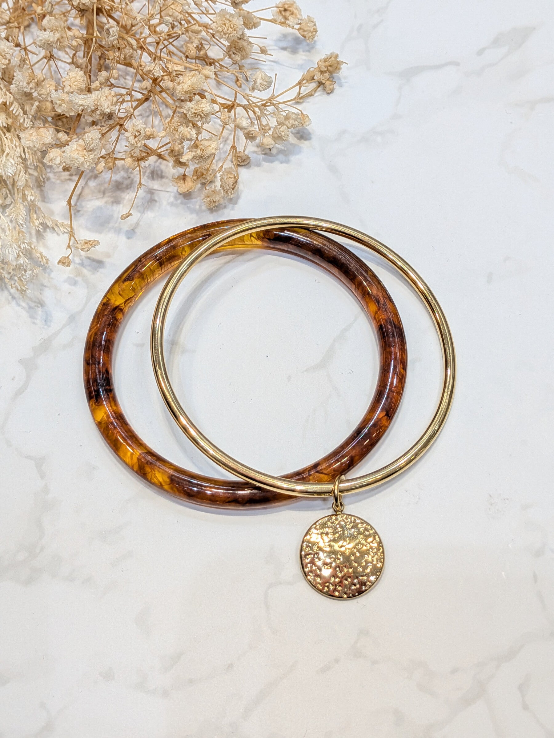 Bracelet + jonc pampille